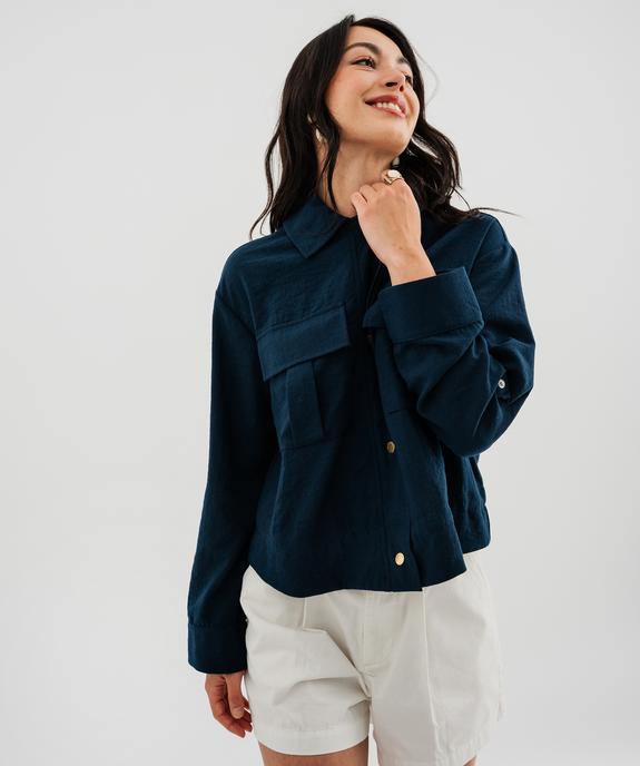 Blouson fluide avec bas ajustable femme - LuluCastagnette vue1 - LULUCASTAGNETTE - GEMO