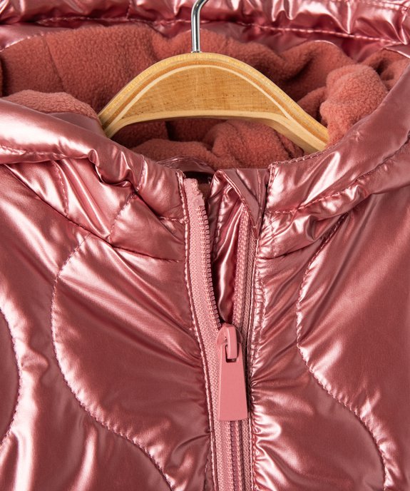Blouson fille à capuche et doublure chaude vue2 - GEMO(BEBE DEBT) - GEMO