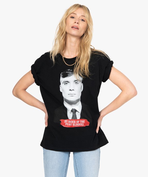 Tee-shirt femme avec motif XXL – Peaky Blinders vue1 - PEAKY BLINDERS - GEMO