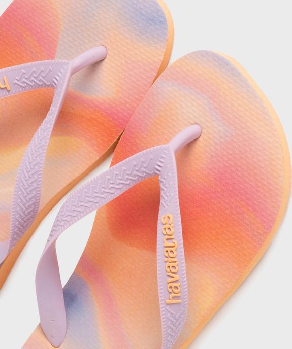 Tongs avec fines brides et semelle multicolore Top femme - Havaianas vue3 - HAVAIANAS - GEMO