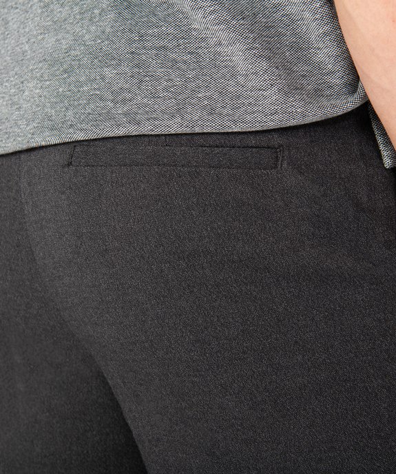 Pantalon homme en toile avec ceinture élastiquée vue2 - GEMO (HOMME) - GEMO