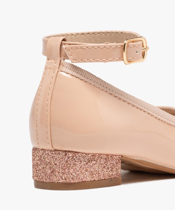 Ballerines fille vernies à talon et bride cheville vue6 - GEMO (ENFANT) - GEMO