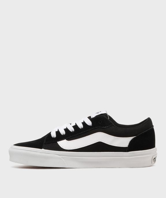 Baskets basses en cuir et textile femme - Vans vue3 - VANS - GEMO