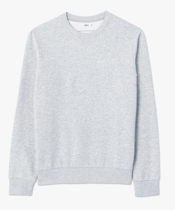 Sweat avec intérieur molletonné homme vue4 - GEMO 4G HOMME - GEMO