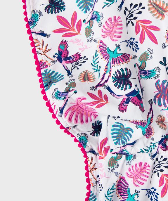 Robe de plage à motifs exotiques fille vue3 - GEMO 4G FILLE - GEMO