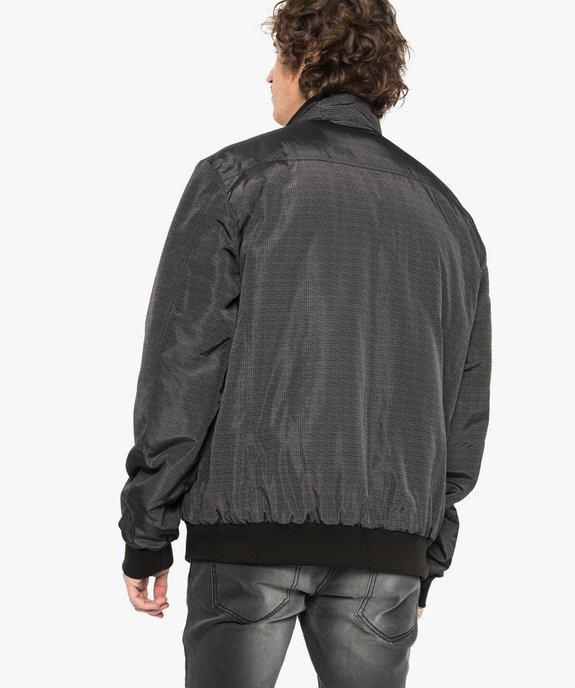 Blouson en toile avec petits motifs  vue3 - GEMO (HOMME) - GEMO