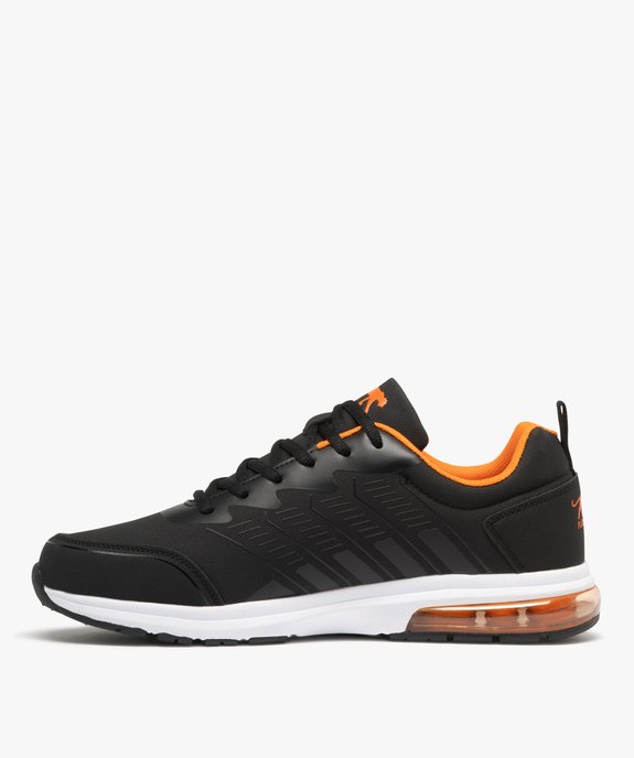 Baskets homme running avec semelle à bulle d'air translucide - Airness vue3 - AIRNESS - GEMO