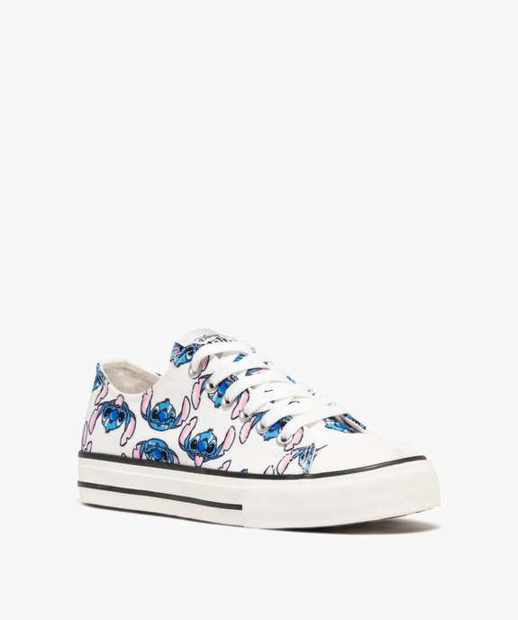 Baskets en toile à lacets motifs Stitch femme - Disney vue2 - LILO & STITCH - GEMO