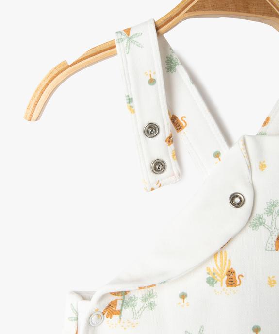 Salopette en molleton imprimé bébé vue3 - GEMO 4G BEBE - GEMO