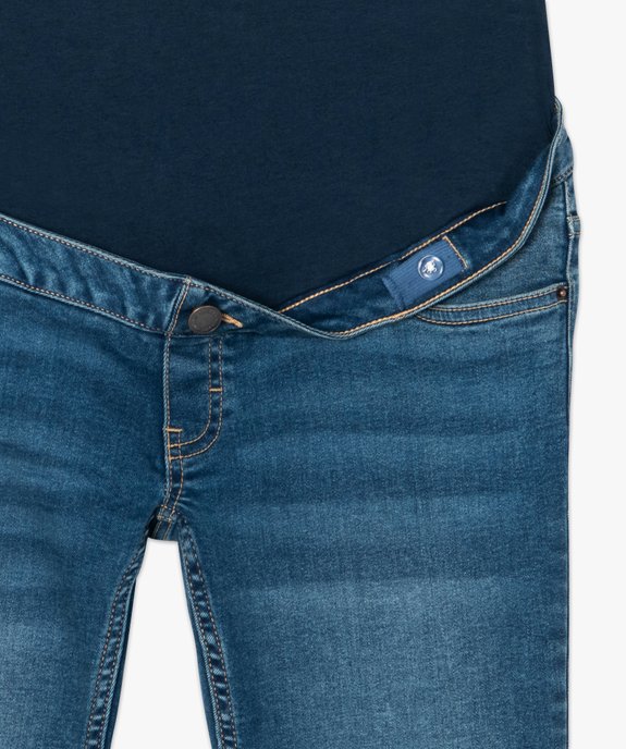 Bermuda de grossesse denim avec bandeau haut et taille réglable vue5 - GEMO (MATER) - GEMO