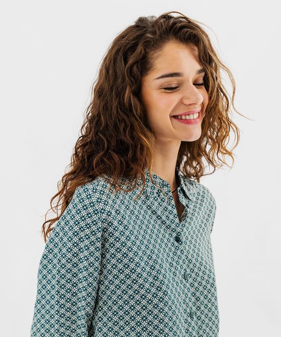 Chemise fluide imprimée femme vue1 - GEMO 4G FEMME - GEMO