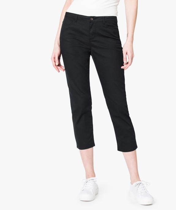 Pantacourt uni stretch vue1 - GEMO(FEMME PAP) - GEMO