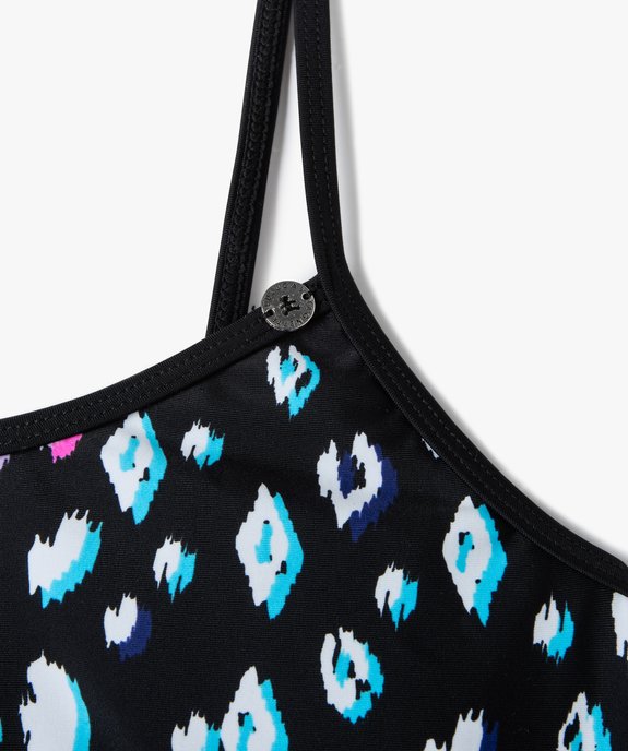 Haut de maillot de bain fille forme bandeau à fines bretelles - LuluCastagnette vue2 - LULUCASTAGNETTE - GEMO