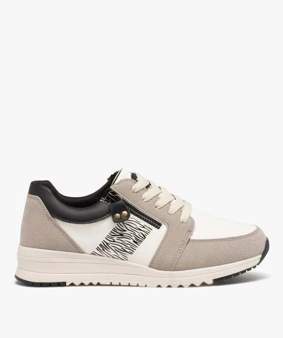 Baskets femme style casual avec détails fantaisie - Hobiz vue1 - HOBIZ - GEMO