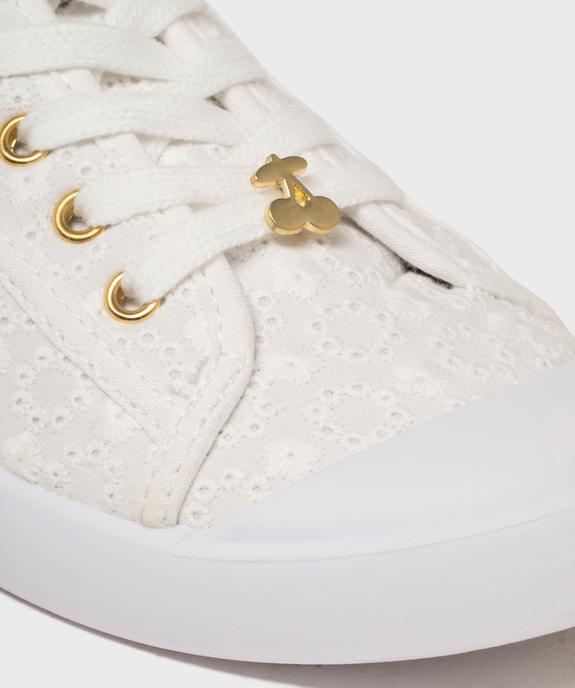 Tennis en toile à semelle fine et bout couvert femme - Le Temps des Cerises vue6 - SHOES BY LTDC - GEMO