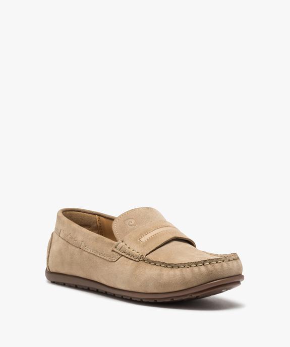 Mocassins homme unis en cuir – Pierre Cardin vue2 - PIERRE CARDIN D - GEMO