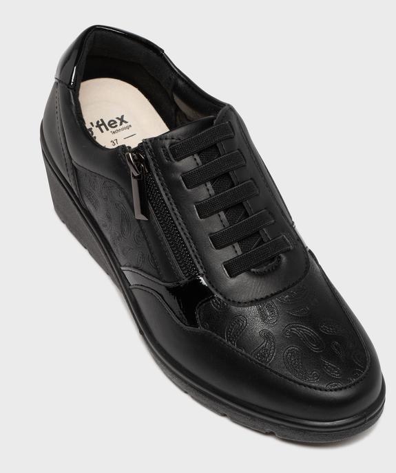 Baskets confort à talon compensé femme vue5 - G'FLEX - GEMO