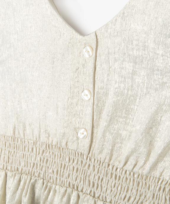 Robe de cérémonie aux reflets métallisés fille vue2 - GEMO (ENFANT) - GEMO