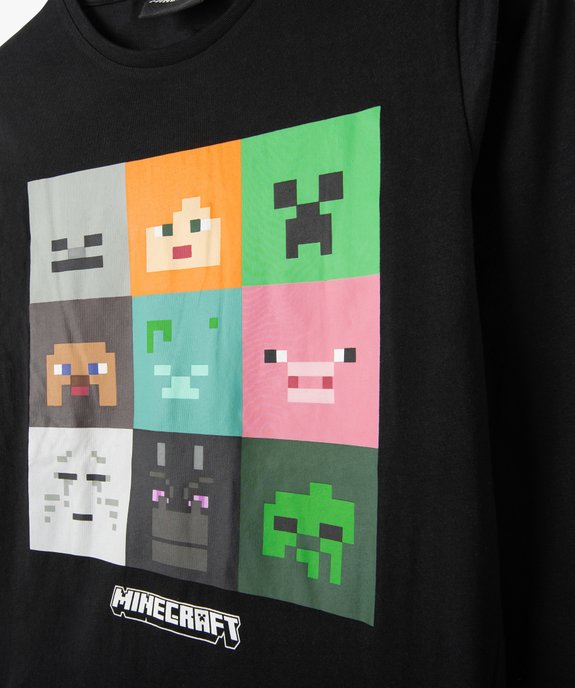 Pyjama garçon avec motif XXL - Minecraft vue2 - MINECRAFT - GEMO
