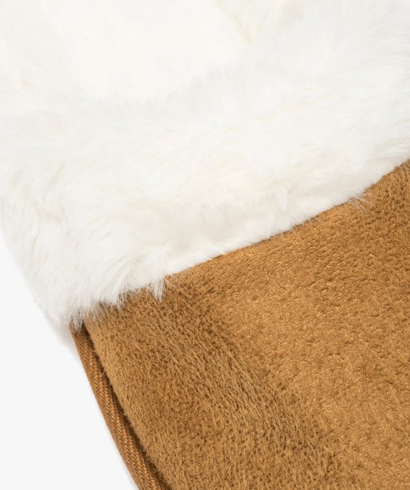 Chaussons femme mules plates à doublure douce vue6 - GEMO(HOMWR FEM) - GEMO