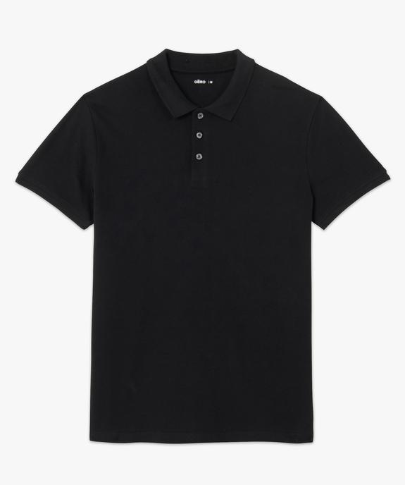 Polo homme à manches courtes en maille piquée vue4 - GEMO (HOMME) - GEMO