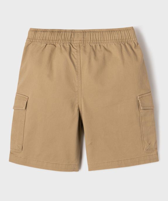 Bermuda cargo taille ajustable garçon vue3 - GEMO (ENFANT) - GEMO