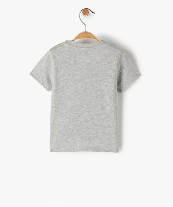 Tee-shirt bébé garçon avec message spécial famille vue3 - GEMO(BEBE DEBT) - GEMO