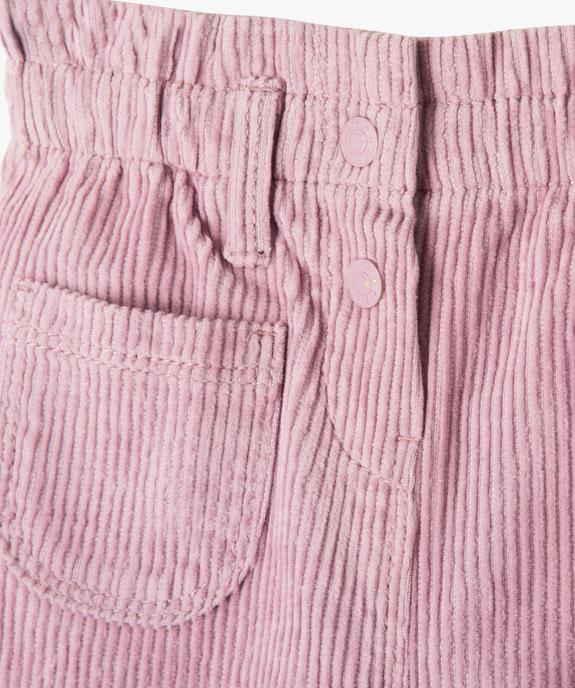 Pantalon bébé fille en velours côtelé vue3 - GEMO 4G BEBE - GEMO