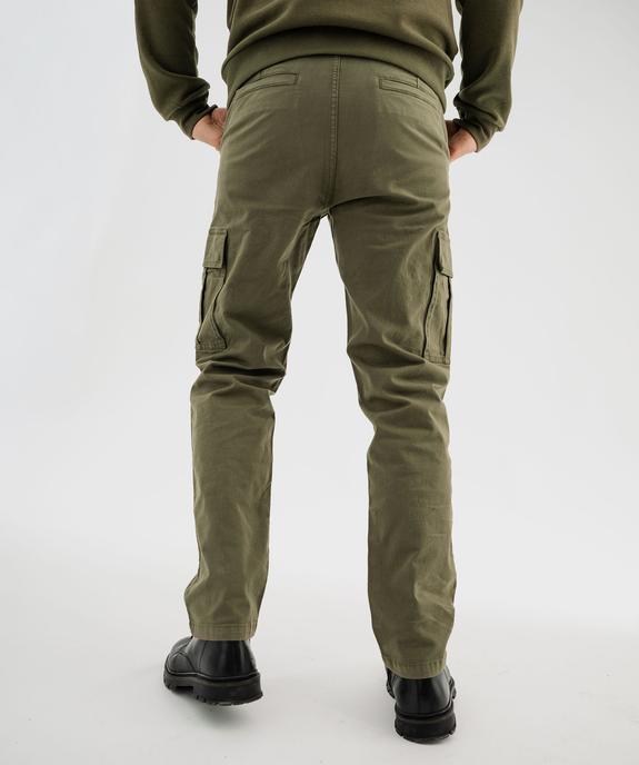 Pantalon cargo loose coloris unique homme vue3 - GEMO 4G HOMME - GEMO