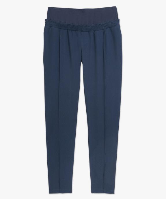 Pantalon de grossesse coupe tailleur à taille élastiquée vue4 - GEMO (MATER) - GEMO