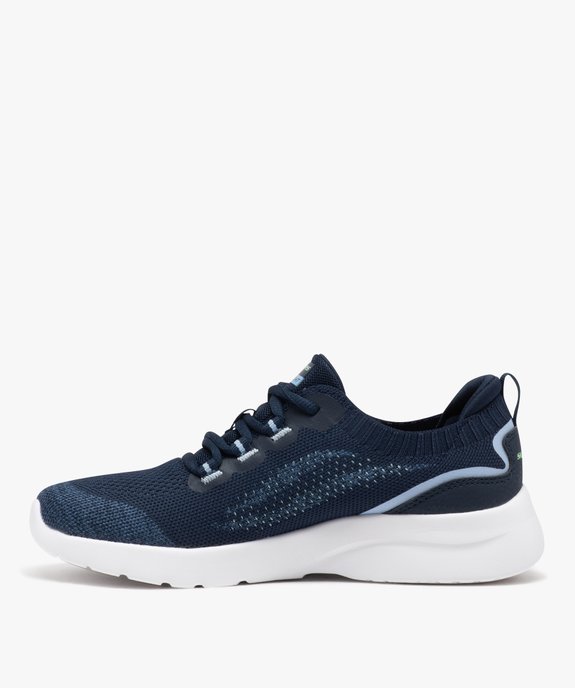 Baskets femme unies running à col élastique - Skechers vue3 - SKECHERS - GEMO