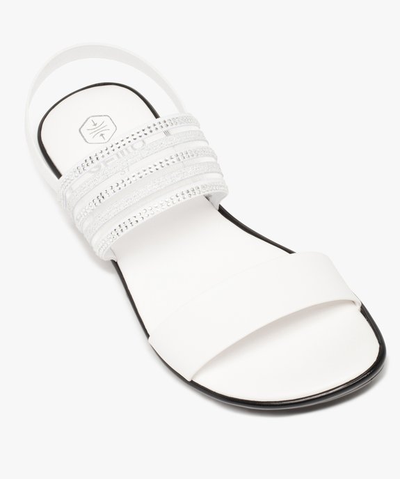 Sandales femme à brides élastiques ornées de strass vue5 - GEMO (CASUAL) - GEMO