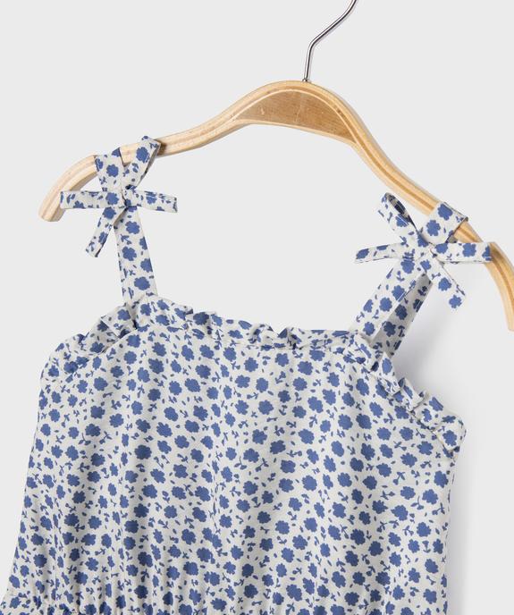 Combinaison à bretelles imprimée bébé fille vue2 - GEMO(BEBE DEBT) - GEMO