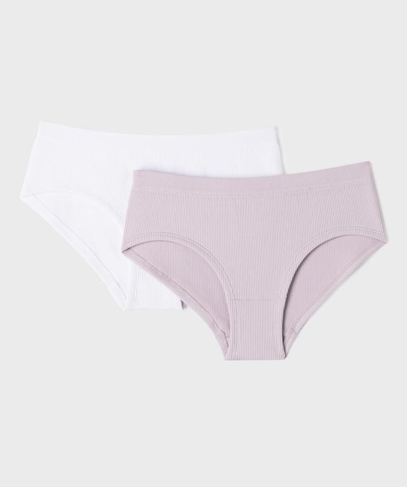 Shorty en maille côtelée fille (lot de 2) vue1 - GEMO 4G FILLE - GEMO