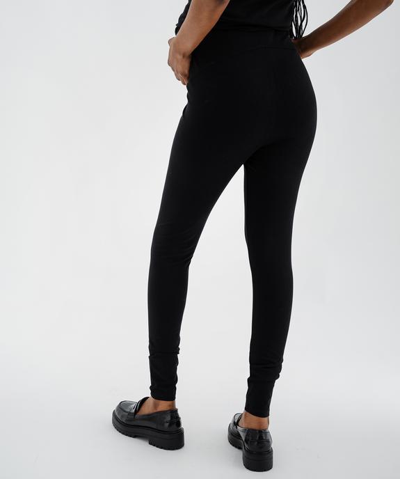 Legging de grossesse à bandeau haut uni vue3 - GEMO (MATER) - GEMO