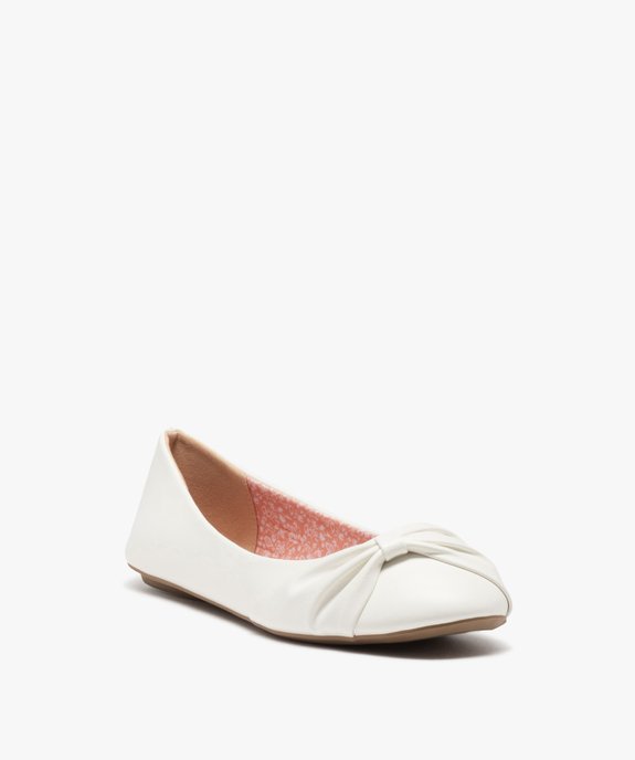 Ballerines femme unies ultra-légères à bout drapé  vue2 - VALENTINA BALDA - GEMO