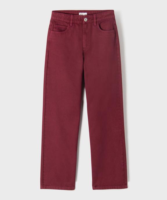 Jean Straight coloré avec taille ajustable fille vue2 - GEMO 4G FILLE - GEMO