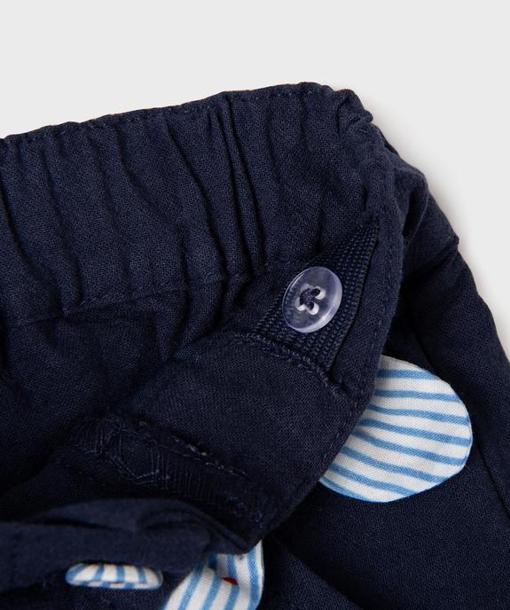 Short à ponts ample avec boutons fantaisie bébé fille - LuluCastagnette vue4 - LULUCASTAGNETTE - GEMO