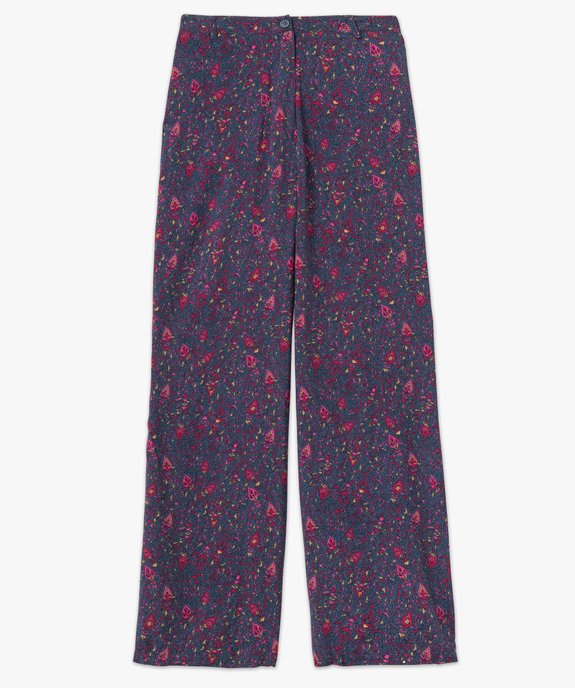 Pantalon ample imprimé femme vue4 - GEMO(FEMME PAP) - GEMO