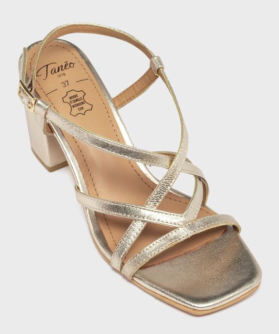 Sandales à talon haut et fines brides femme - Tanéo vue5 - TANEO - GEMO