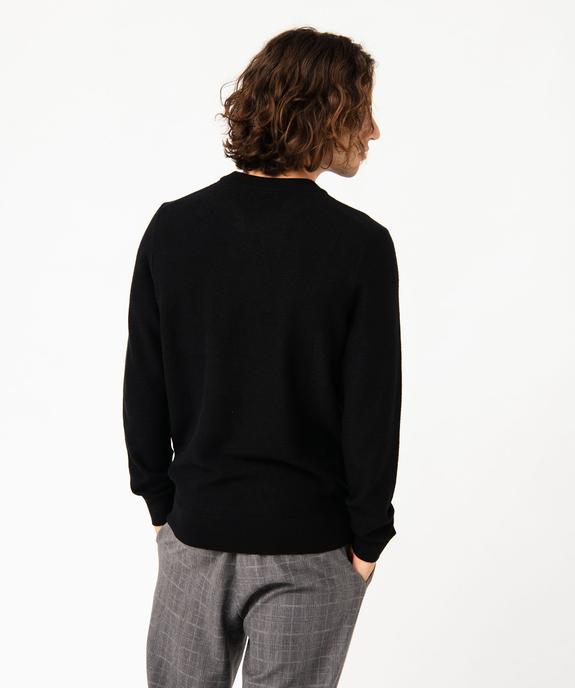 Pull en maille texturée homme vue3 - GEMO 4G HOMME - GEMO