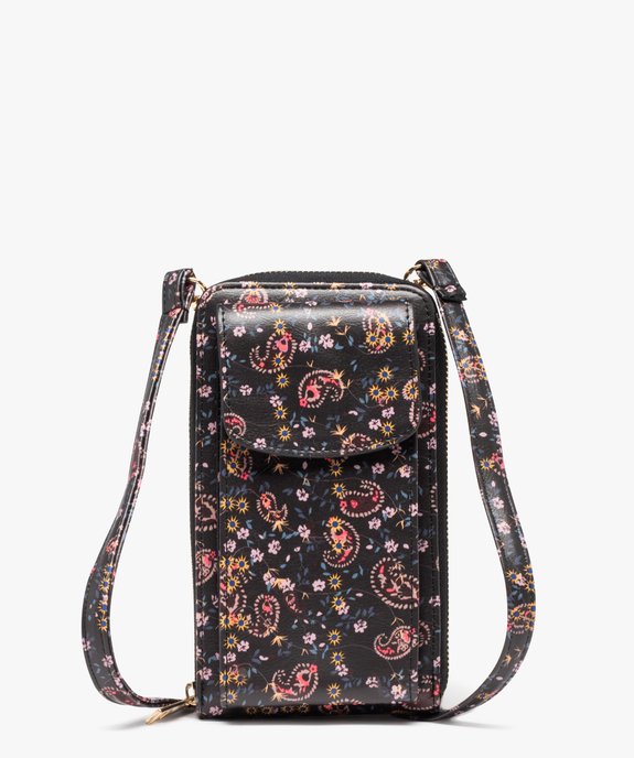 Pochette à motifs fleuris femme vue1 - GEMO (ACCESS) - GEMO