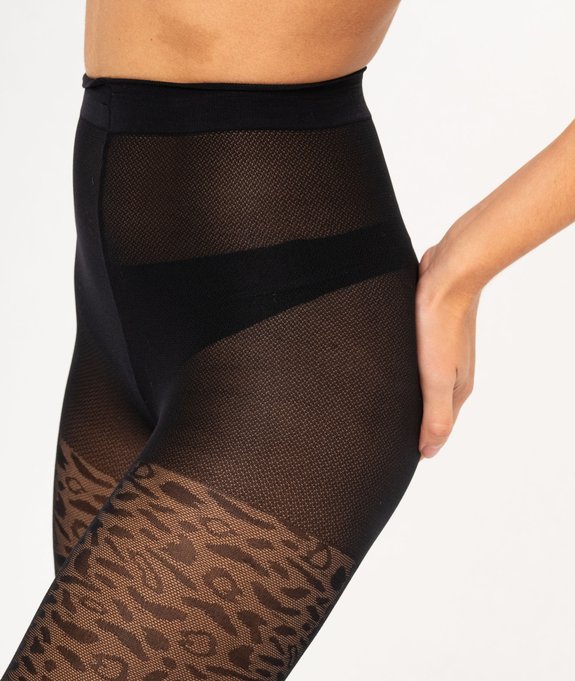 Collant fantaisie à motif léopard femme vue2 - GEMO(HOMWR FEM) - GEMO
