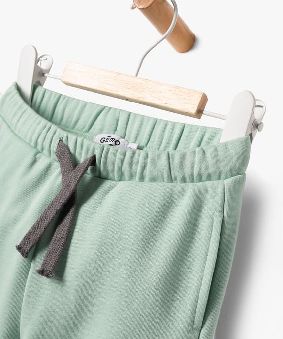 Bermuda en molleton bébé garçon vue2 - GEMO 4G BEBE - GEMO