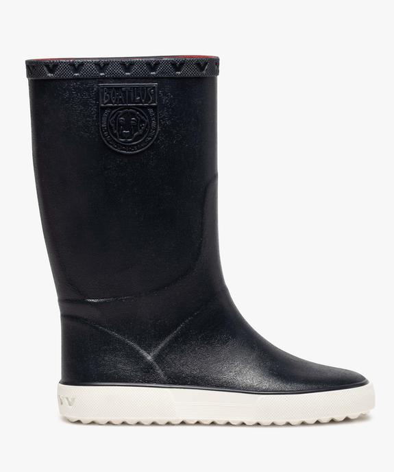 Bottes de pluie garçon unies semelle contrastée – Boatilus vue1 - BOATILUS - GEMO