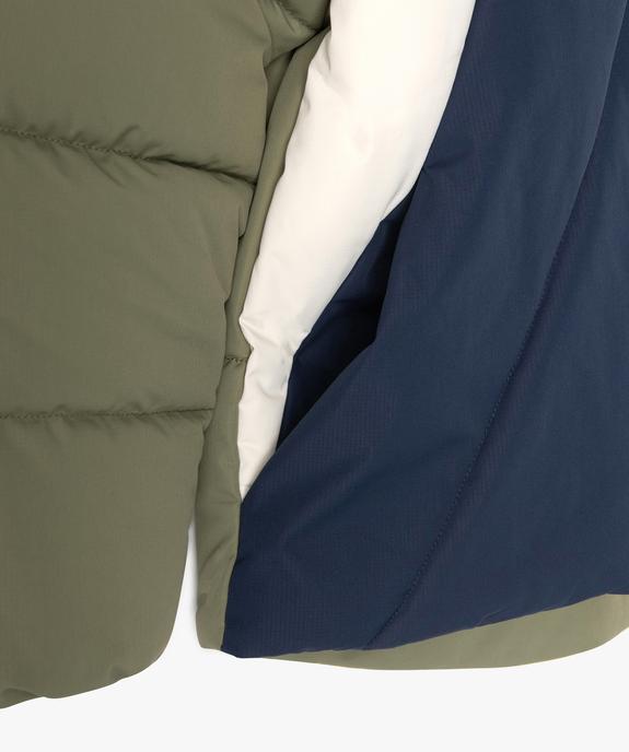 Blouson matelassé à capuche avec doublure polaire garçon vue3 - GEMO 4G GARCON - GEMO