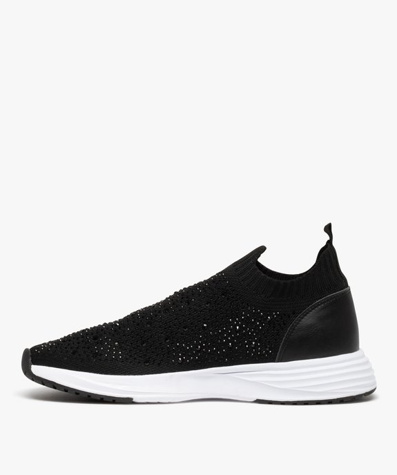 Baskets femme en maille à strass sans lacets vue3 - GEMO (SPORTSWR) - GEMO