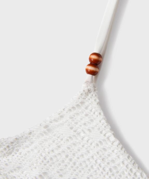 Maillot de bain 2 pièces texturé look bohème fille vue2 - GEMO (JUNIOR) - GEMO