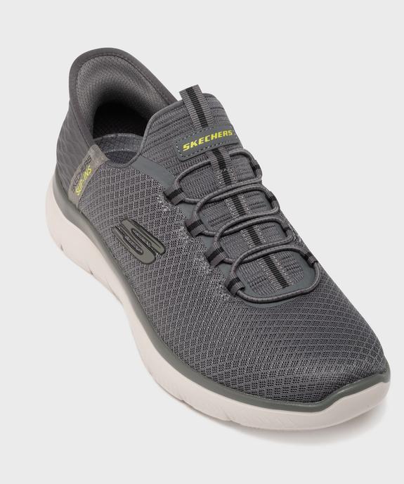 Baskets Slip-ins Summits en toile homme - Skechers vue5 - SKECHERS - GEMO