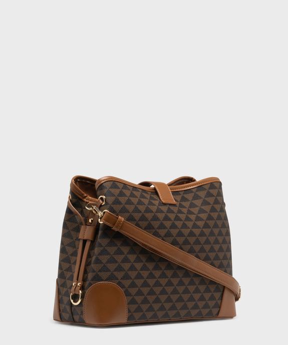 Sac besace multicompartiment à bandoulière amovible femme vue2 - GEMO (ACCESS) - GEMO